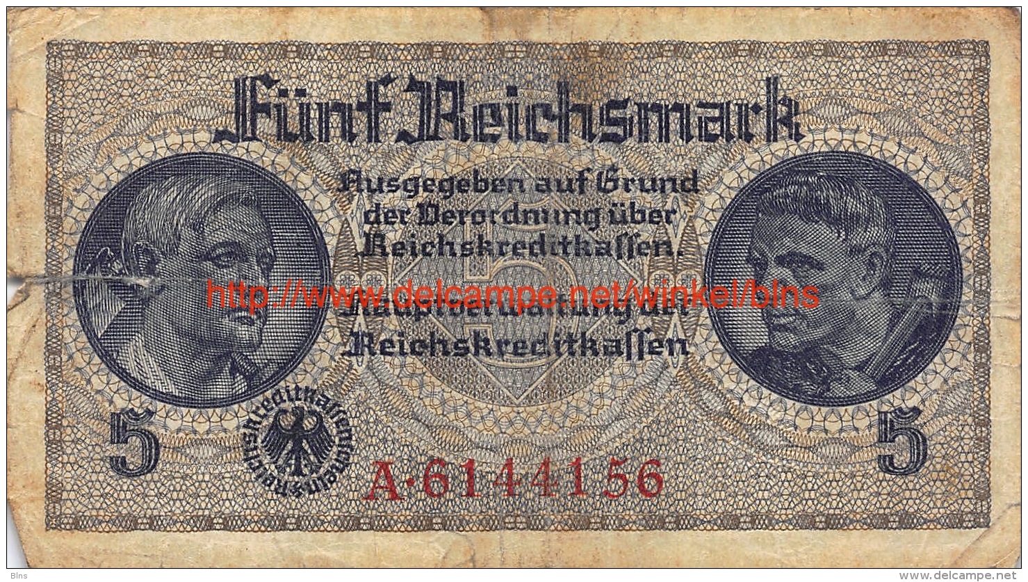 Fünf Reichsmark 5 - 5 Reichsmark