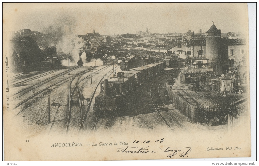 ANGOULEME - La Gare Et La Ville (train ) - Angouleme