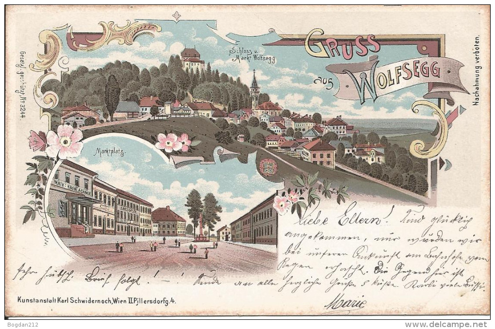 1899 - Wolfseeg Am Hausruck, Gute Zustand, 2 Scan - Vöcklabruck