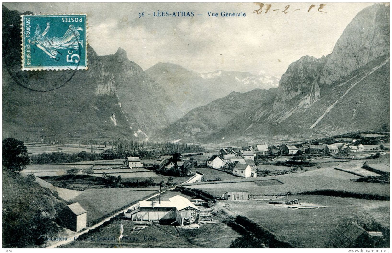 N°51013 -cpa Lées-Athas Vue Générale- - Autres & Non Classés