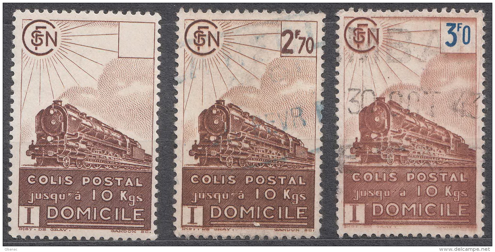 France Colis Postaux, Railway, Look, First Stamp Without Value - Neufs