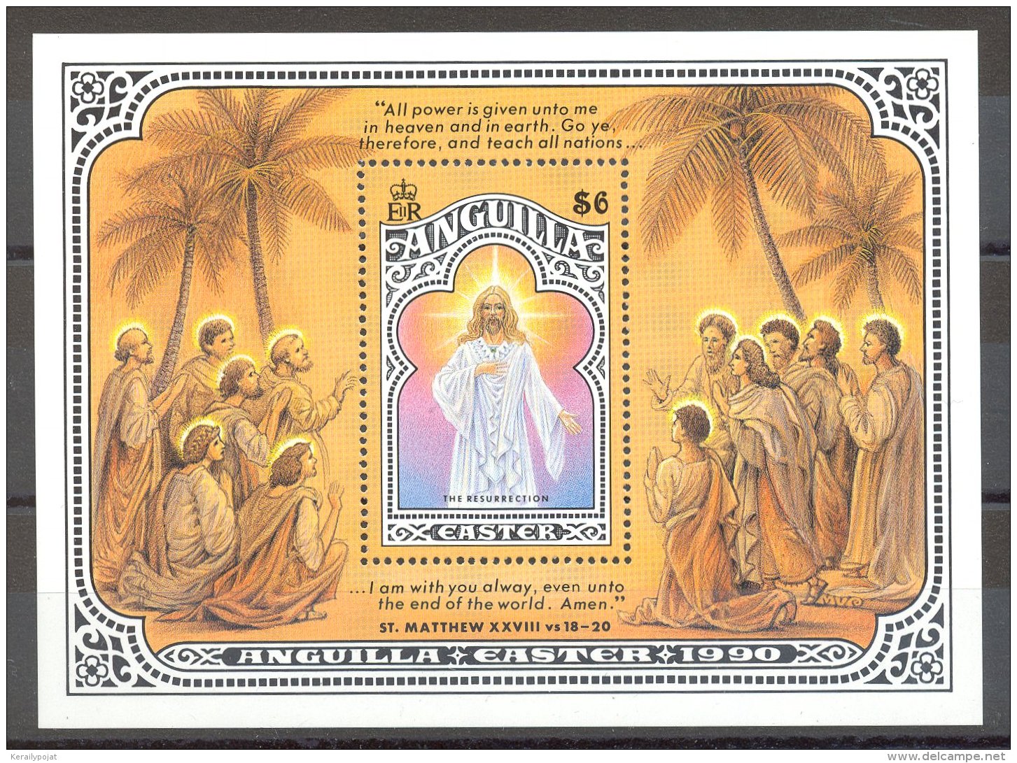 Anguilla - 1990 Easter Block MNH__(TH-17271) - Anguilla (1968-...)