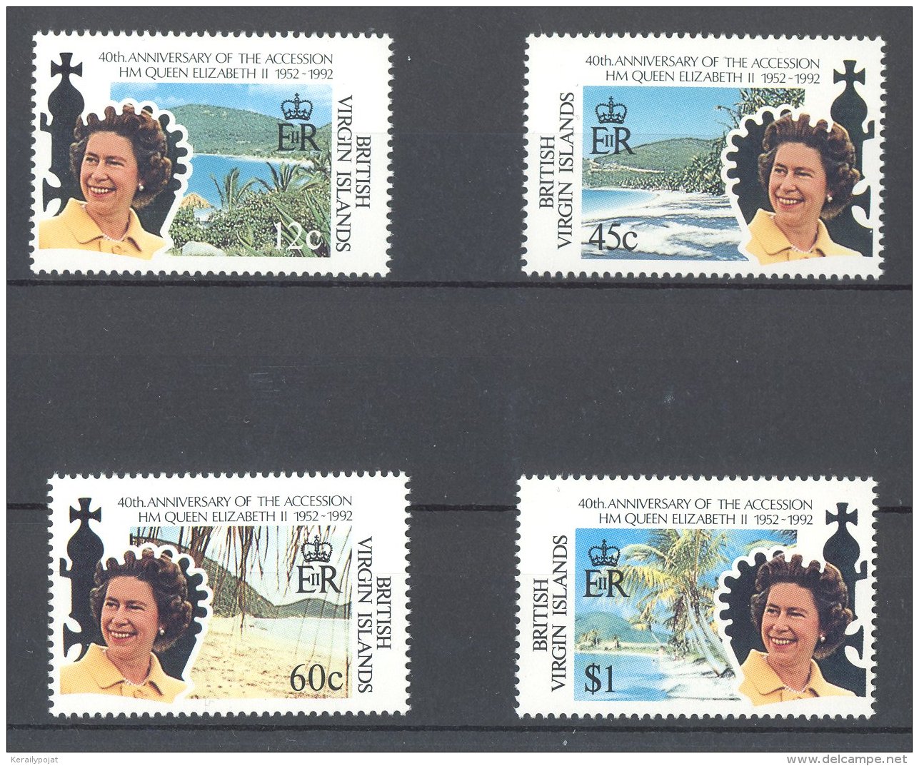 British Virgin Islands - 1992 Queen Elizabeth II MNH__(TH-17040) - British Virgin Islands