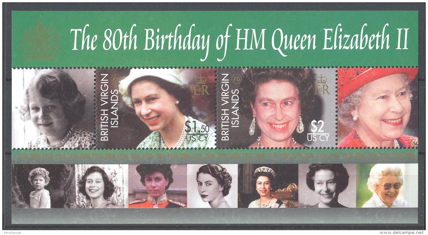 British Virgin Islands - 2006 Queen Elizabeth II Block MNH__(TH-16871) - British Virgin Islands