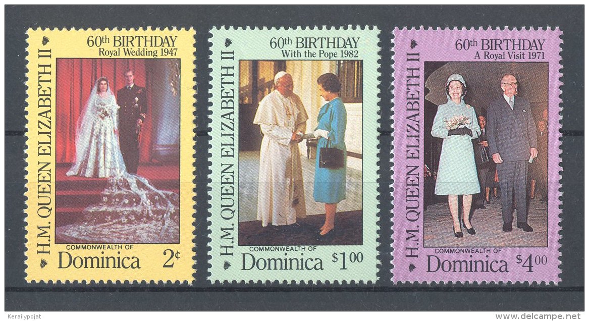 Dominica - 1986 Queen Elizabeth II MNH__(TH-16925) - Dominica (1978-...)