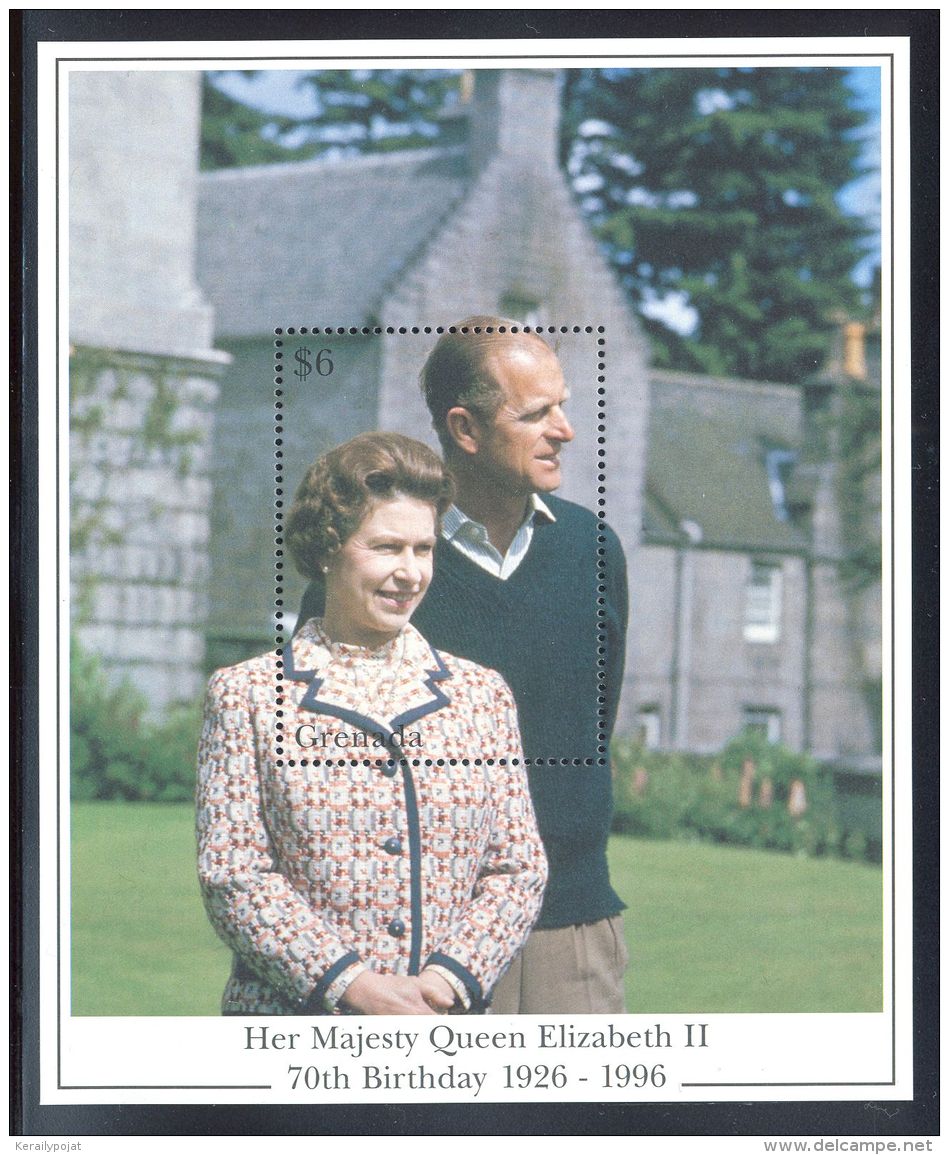 Grenada - 1996 Queen Elizabeth II Block MNH__(THB-5501) - Grenade (1974-...)