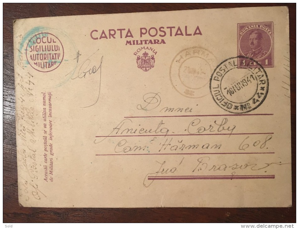 Romania - Carte Postala Militara WW II (12) - Rumania