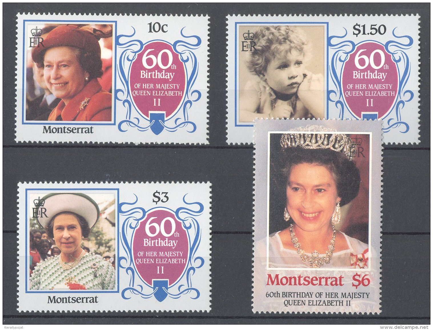 Montserrat - 1986 Queen Elizabeth II MNH__(TH-17055) - Montserrat