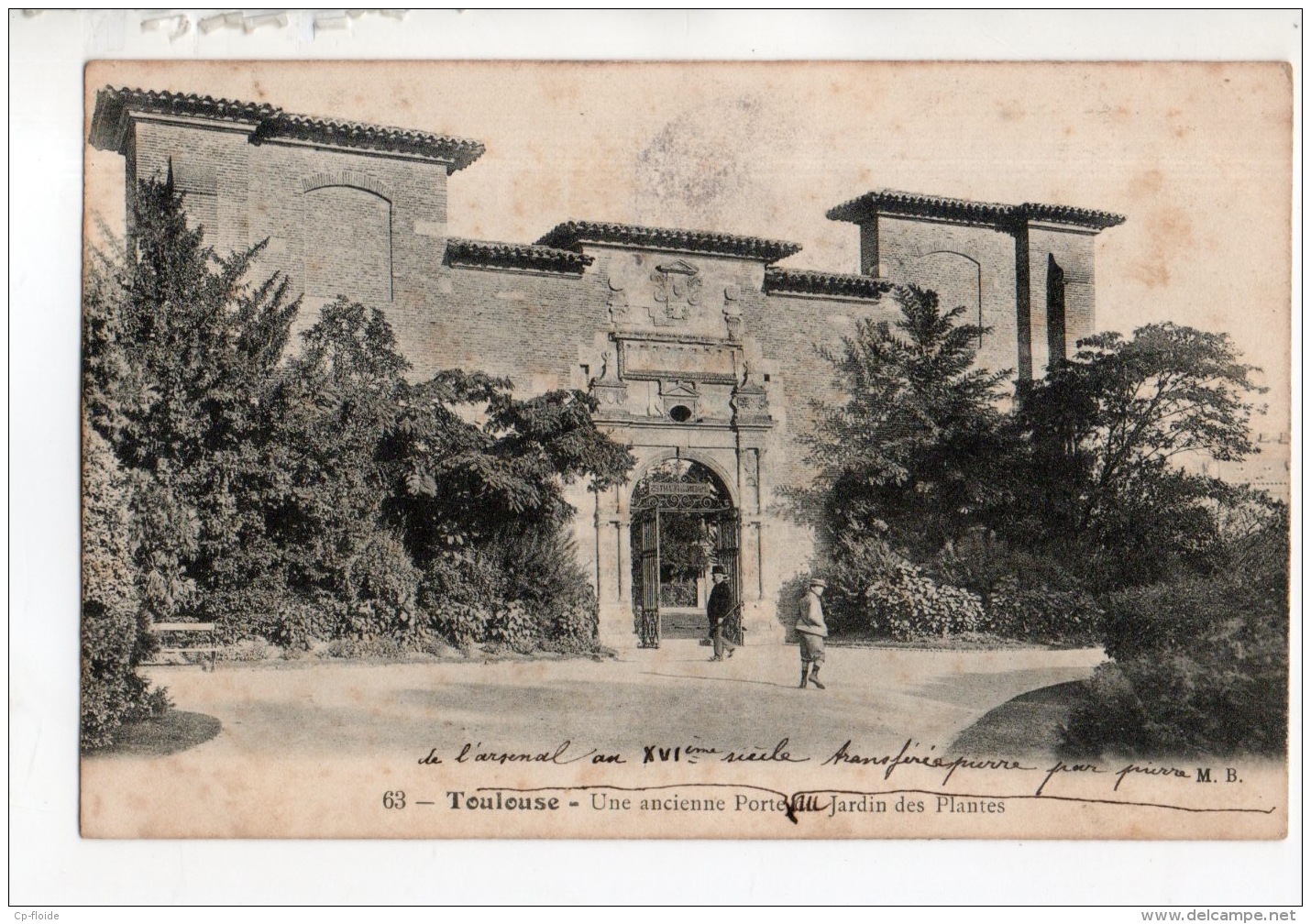 31 - TOULOUSE . UNE ANCIENNE PORTE DU JARDIN DES PLANTES - Réf. N°17125 - - Toulouse