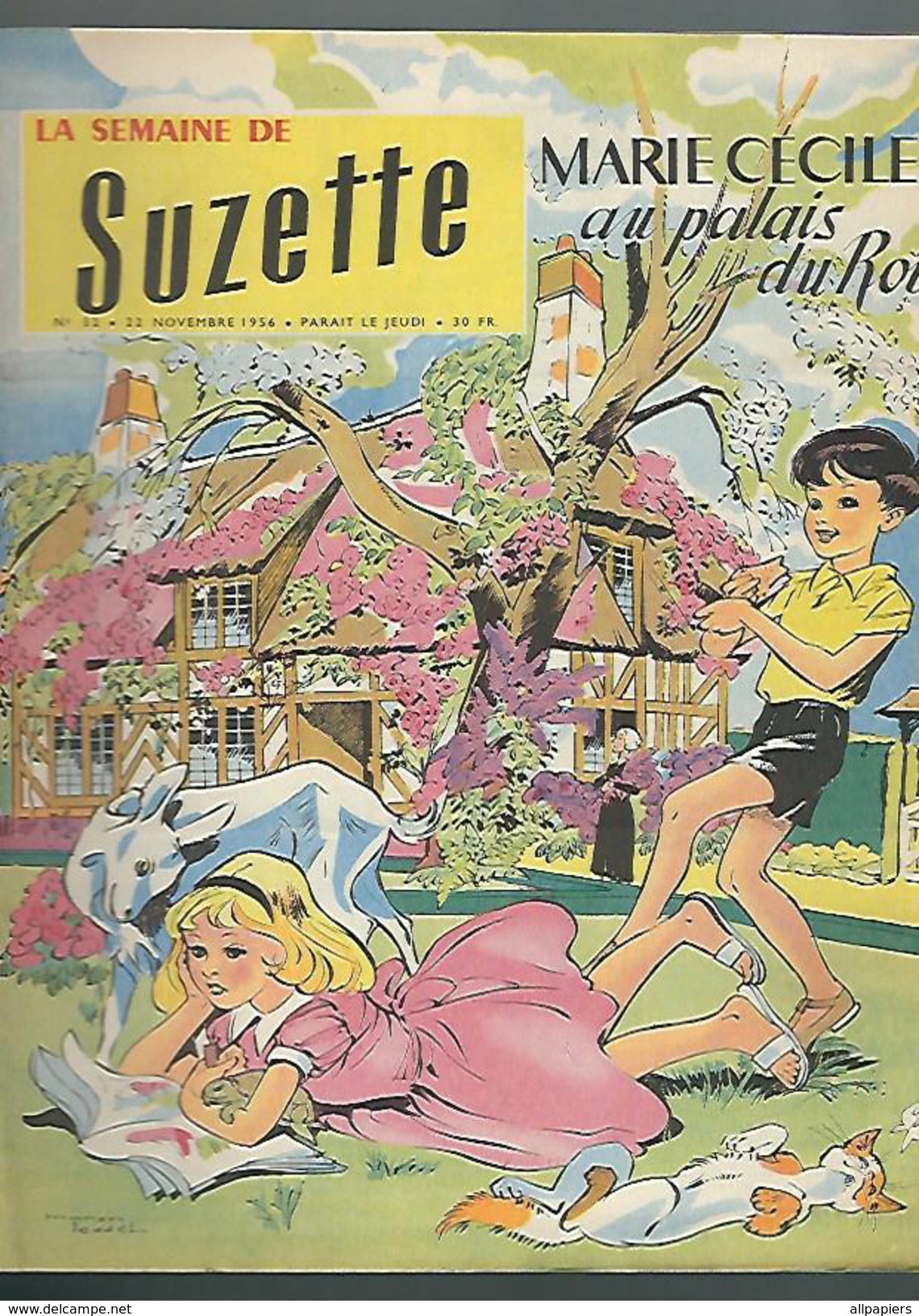 La Semaine De Suzette N°52 Bébé Néron - Roman-photos : Emile Et Les Détectives - Marie-Cécile Au Palais Du Roi 1956 - La Semaine De Suzette