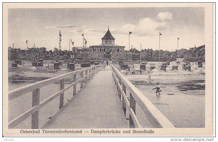 AK Ostseebad Timmendorferstrand - Dampferbrücke Und Strandhalle (25120) - Timmendorfer Strand