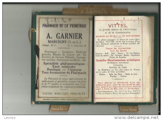 Tres Beau Calendrier De Bureaux 14x12 Fixation Au Dos-Complet Avec 16 Pages PUB Au Dos De Chaque(Mr GARNIER Pharmacie A - Autres & Non Classés