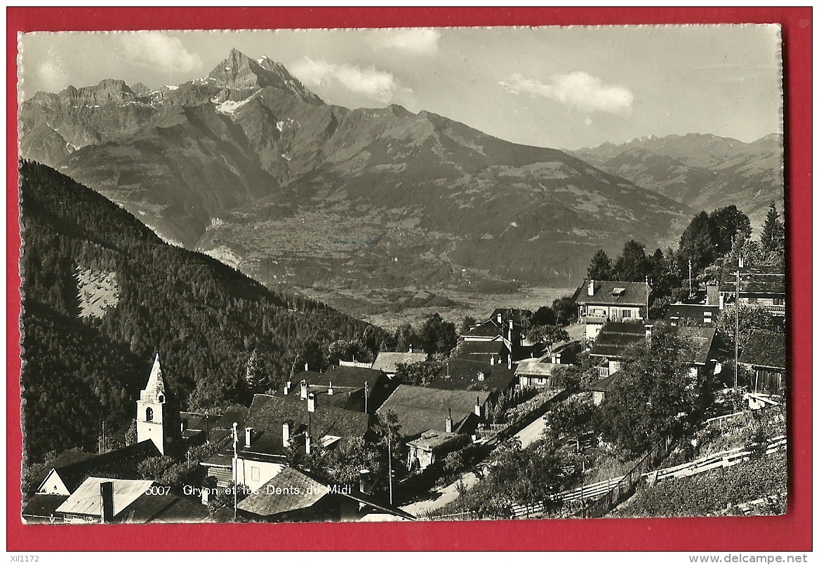 HBK-14  Glyon Près De Bex Et Les Dents Du Midi. Cachet 1947 - Bex