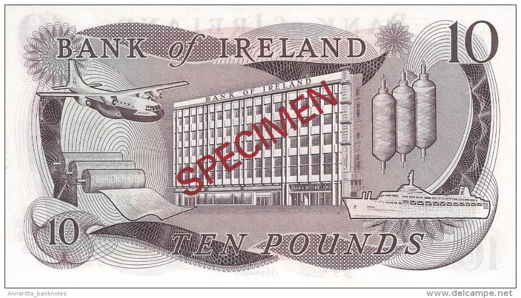 NORTHERN IRELAND 10 POUNDS ND (1979) P-63cs UNC SPECIMEN NUMISMATIC PRODUCTS &#9733;010675 - 10 Pounds