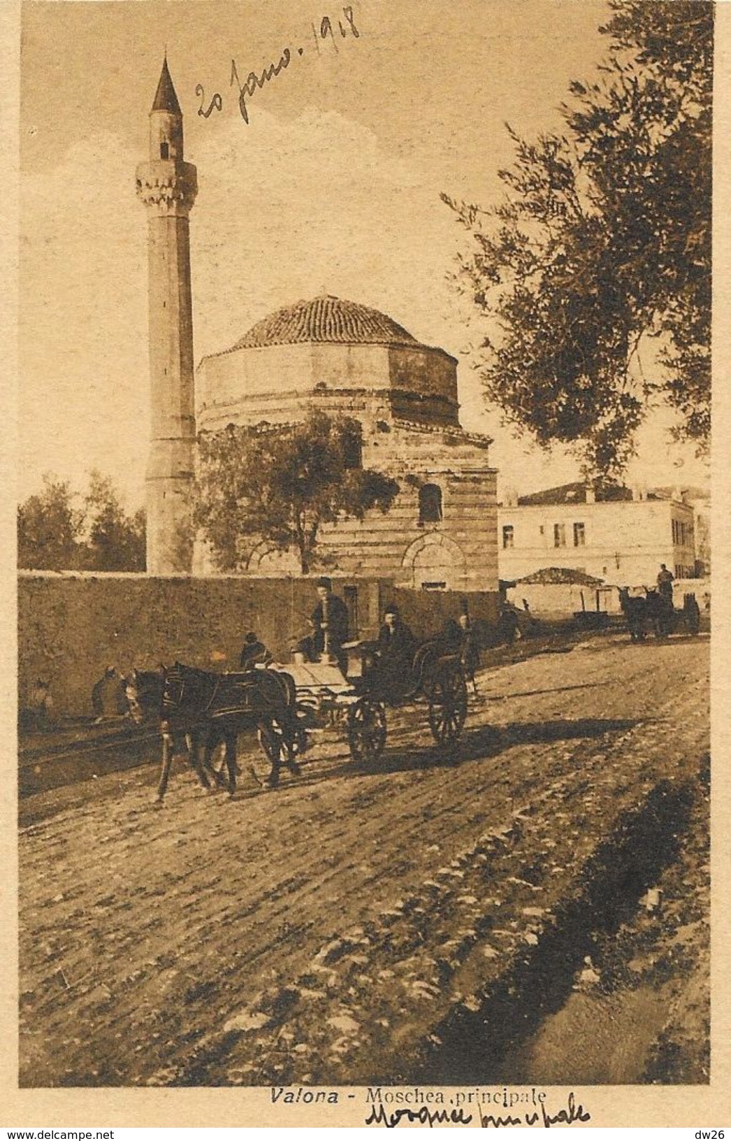 Valone (Valona) - Moschea Principale (Mosquée) - Fot. Cav. Alemanni - Carte Non Circulée - Albanie