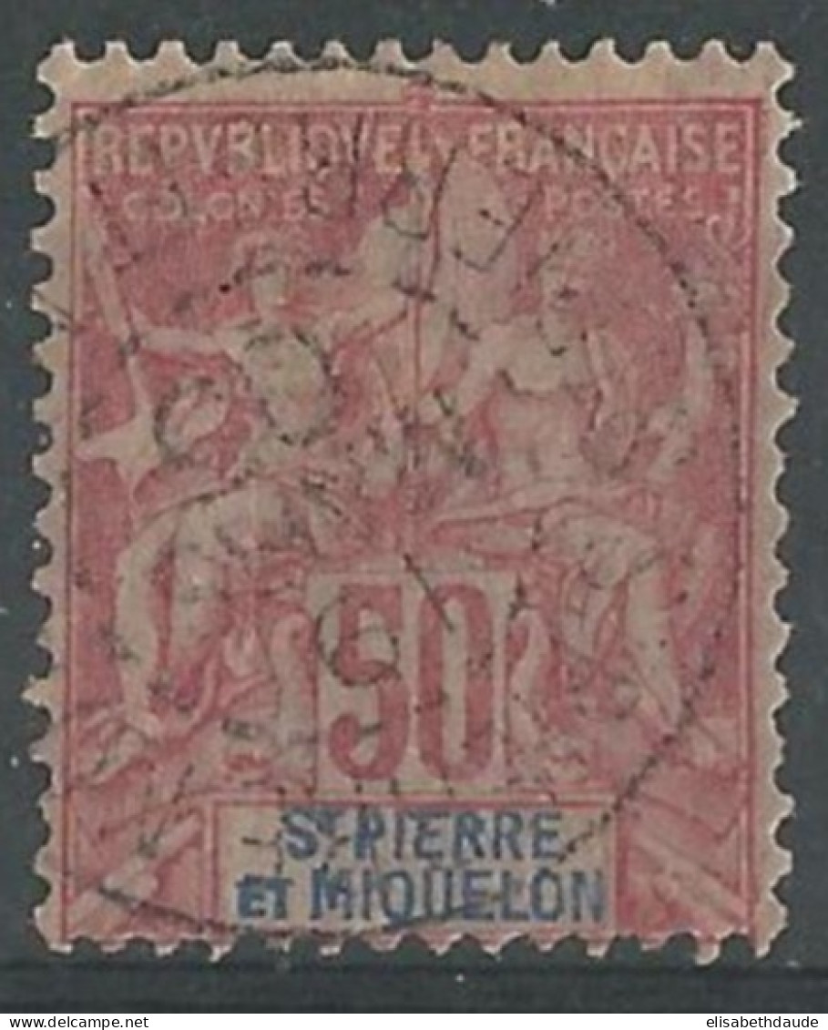 SPM - 1892 - YVERT N° 69 OBLITERE - COTE = 57 EUR. - Gebruikt