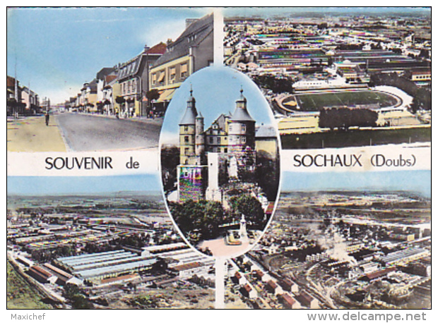 Souvenir De Sochaux - Multivue 5 Vues (stade) Pas Circulé - Sochaux