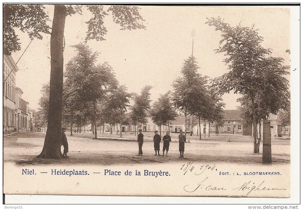 Niel - Heideplaats - Place De La Bruyère 1904 (Geanimeerd) - Niel