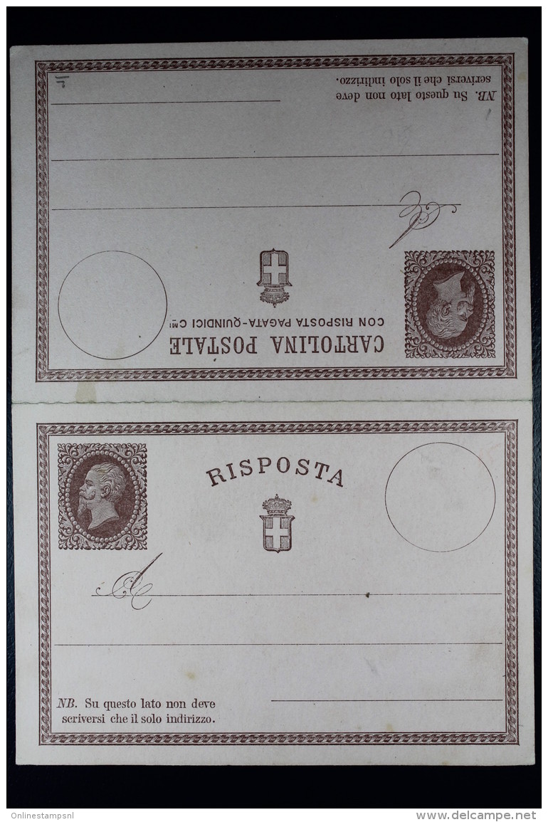 Italie Cartolina Postale Risposta Mi Nr 2 Unused - Stamped Stationery