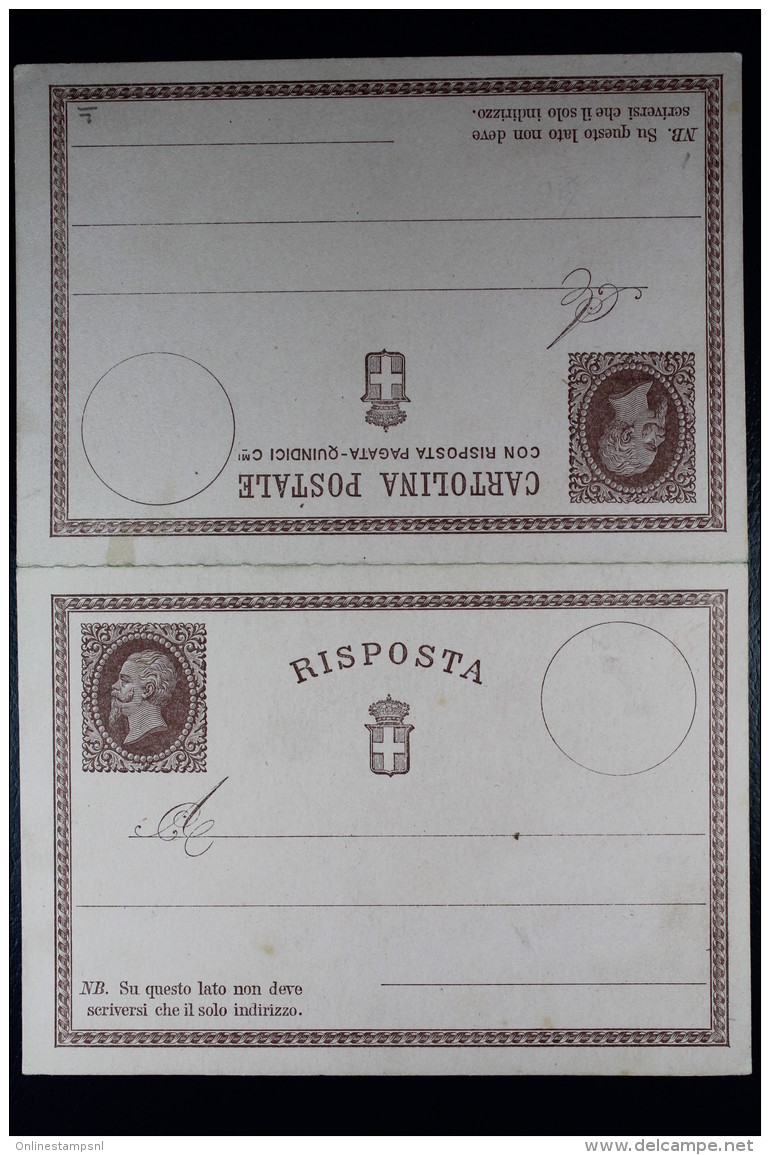 Italie Cartolina Postale Risposta Mi Nr 2 Unused - Entero Postal