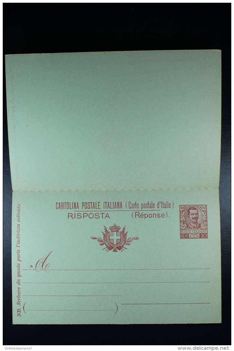 Italie Cartolina Postale Risposta Mi Nr P 36 Unused  1903 - Entiers Postaux