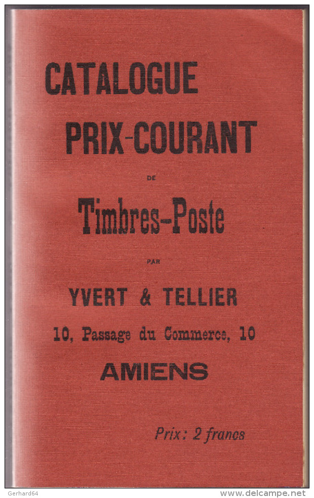 Catalogue Yvert & Tellier Des Timbres Du Monde - Réédition Du N° 1 De 1897 - Other & Unclassified