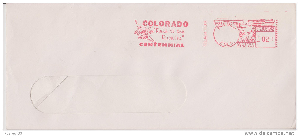 K 1 United States Etats-Unis USA 1959 Cover With Meter Stamp From Pueblo - Lettres & Documents