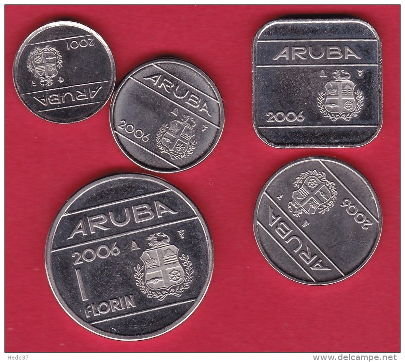 Aruba - Lot De 5 Monnaies - Neuves - Andere - Amerika