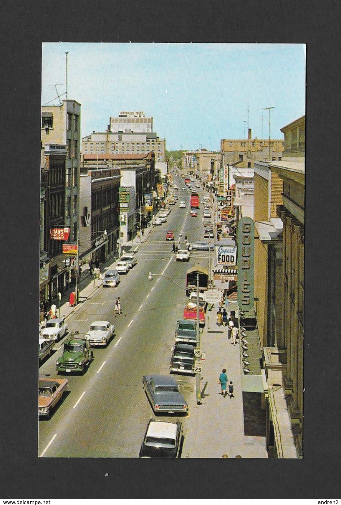 KITCHENER - ONTARIO - A VIEW OF KING STREET LOOKING WEST FROM QUEEN ST. - NICE CARS - PHOTO BY COLURYCHROME - Kitchener