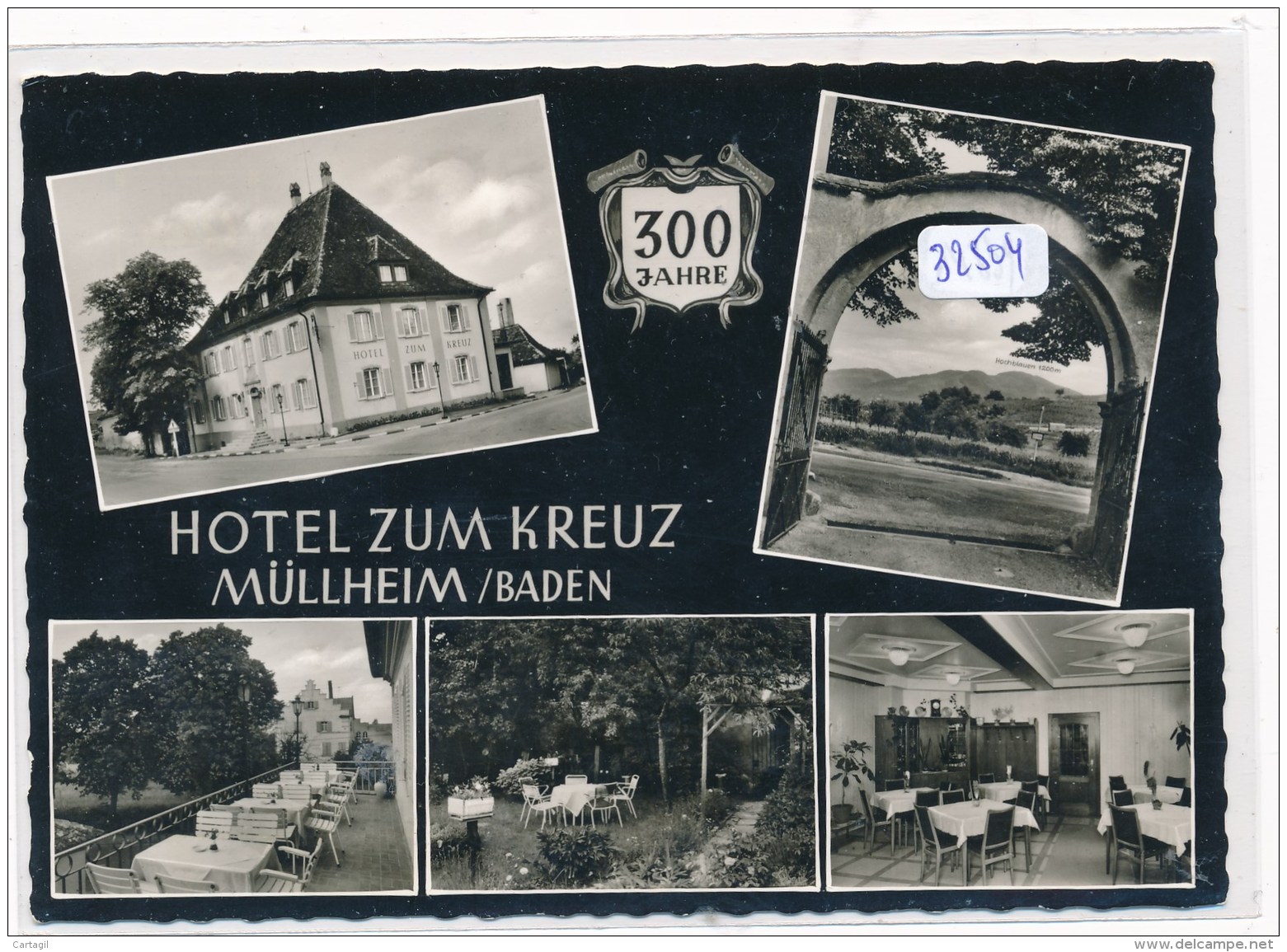 CPM  GF - 32504-Allemagne-Müllheim 300 Jahre  Hotel Zum Kreuz-Envoi Gratuit - Muellheim