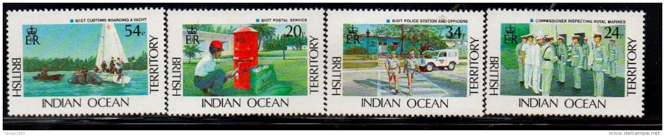 1991 British Indian Ocean Territory Anniversary  Government Services Complete Set Of 4  MNH - Territoire Britannique De L'Océan Indien