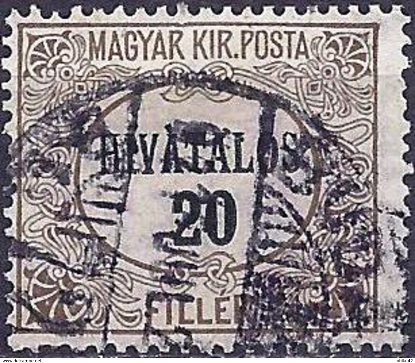 Hungary 1921 - Official Stamp ( Mi D2 - YT S2 ) - Officials