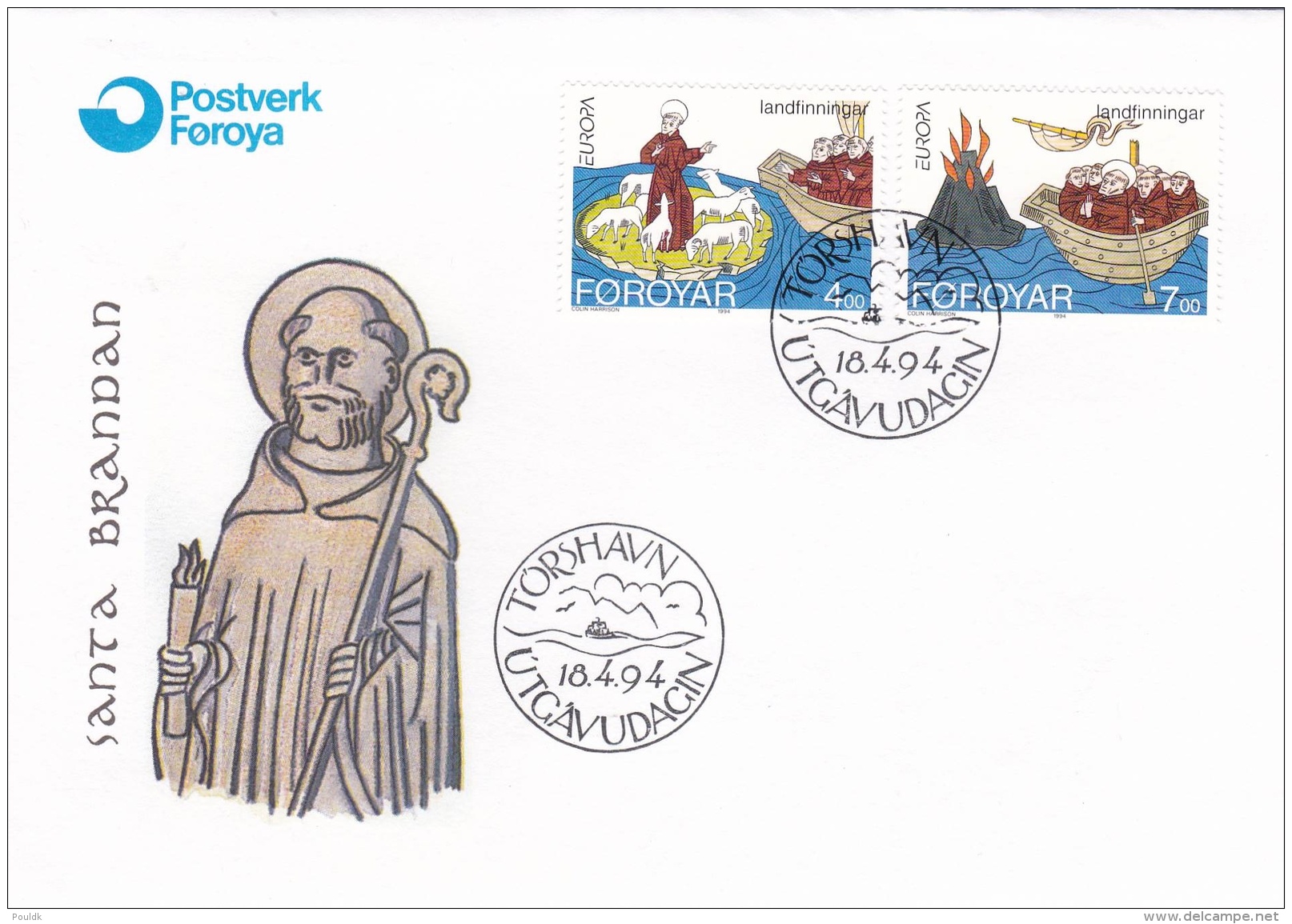 Faroe Islands 1994 FDC Europa CEPT (G47-91) - 1994