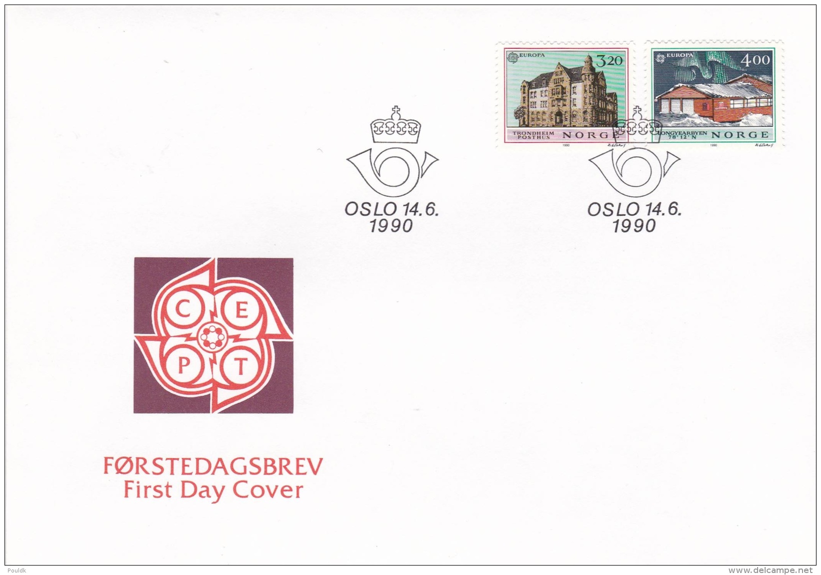 Norge 1990 FDC Europa CEPT (G47-91) - 1990