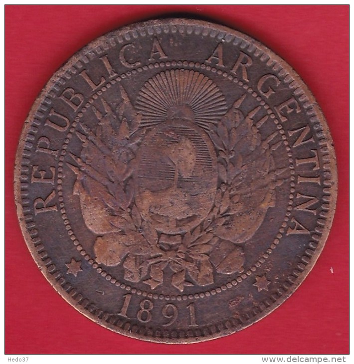 Argentine - 2 Centavos - 1891 - Argentine