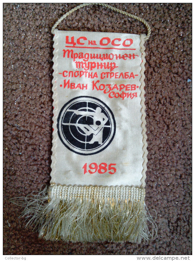 ULTRA RARE CS OSO SPORT SHOOTING TOURNAMENT SOFIA BULGARIA 1985 USED - Tir à L'Arc