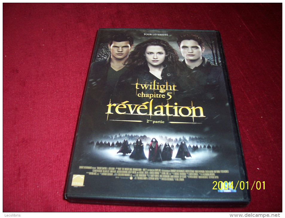 LOT DE 5 DVD °°°°°°  LA SERIE TWILIGHT  DE 1 A 5