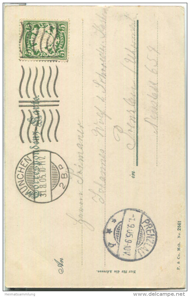 Sterzing - Strassenpartie - Bickerdike-Stempel Aus München 2 B P Vom 31.08.1905 - Vipiteno