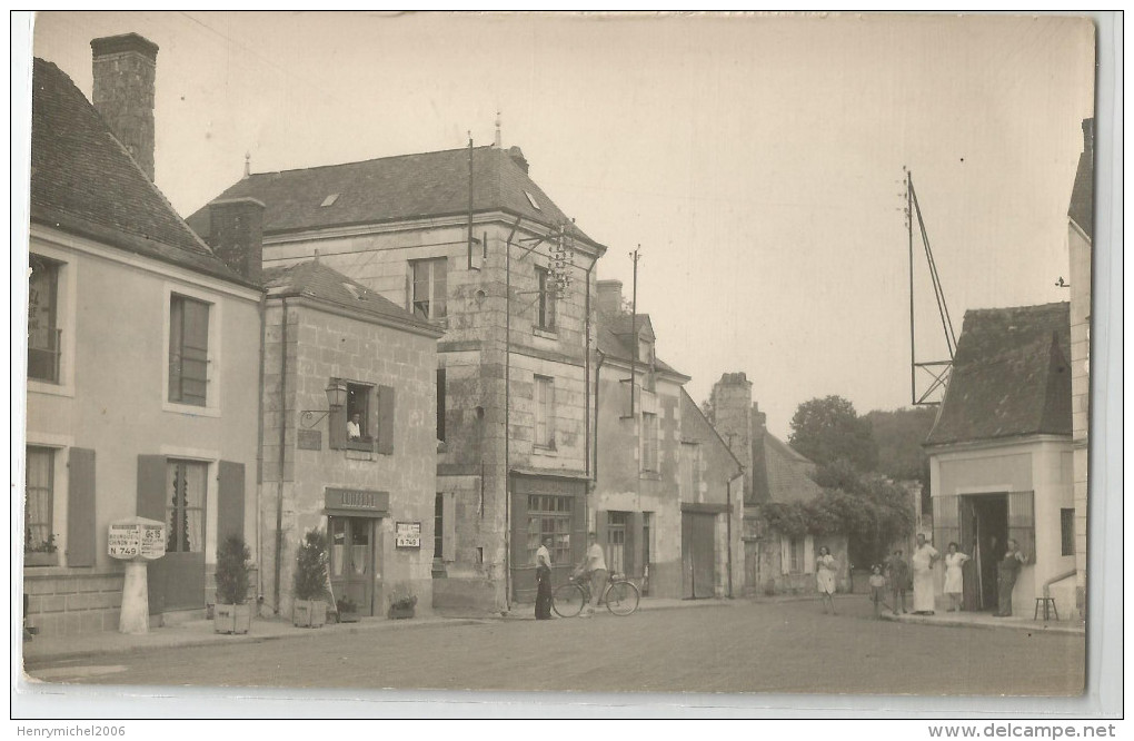 Indre Et Loire - 37 - Gizeux Carte Photo Animée Cachet 1948 - Other & Unclassified