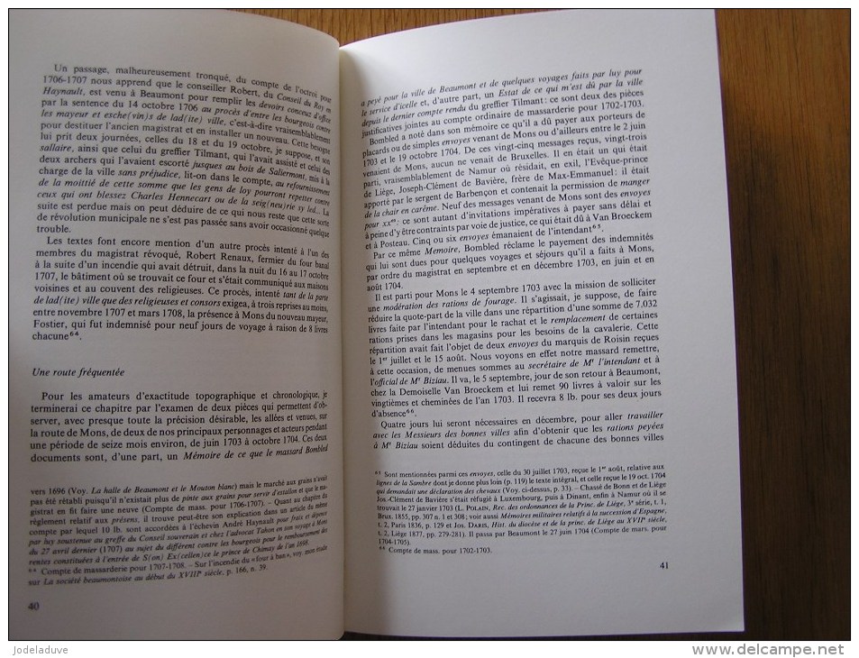 BEAUMONT EN HAINAUT Un Chapitre Inédit De Son Histoire Régionalisme Succession D' Espagne Règne De Max Emmanuel Bavière - België