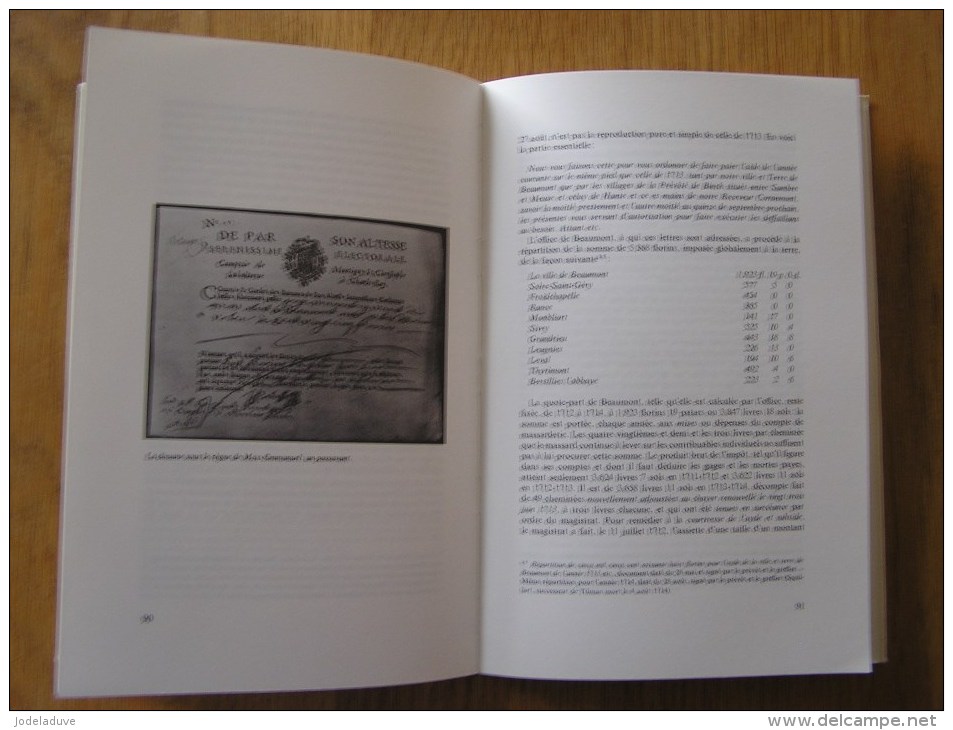 BEAUMONT EN HAINAUT Un Chapitre Inédit de son Histoire Régionalisme Succession D' Espagne Règne de Max Emmanuel Bavière