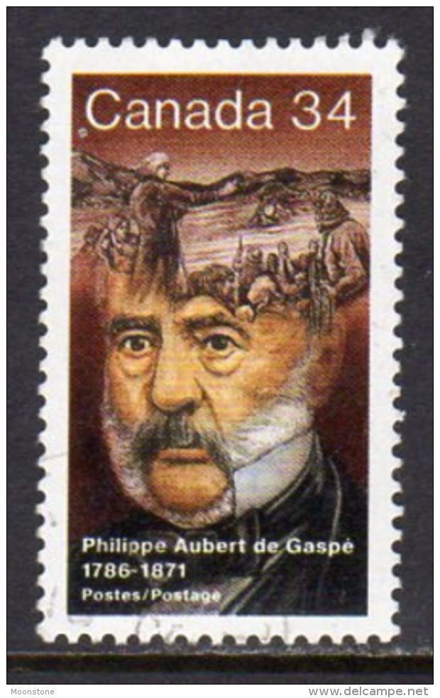 Canada 1986 Philippe Aubert De Gaspe, Used (SG1195) - Used Stamps