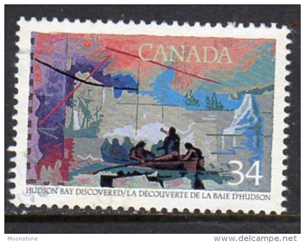 Canada 1986 Exploration I, Henry Hudson 34c Value, Used (SG1211) - Used Stamps