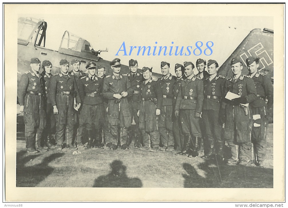 Luftwaffe - Stuka - Junkers Ju 87 - Herbert Bauer & Heinrich Meyering Avec Bombardier En Piqué -Sturzkampfflugzeug - Aviazione