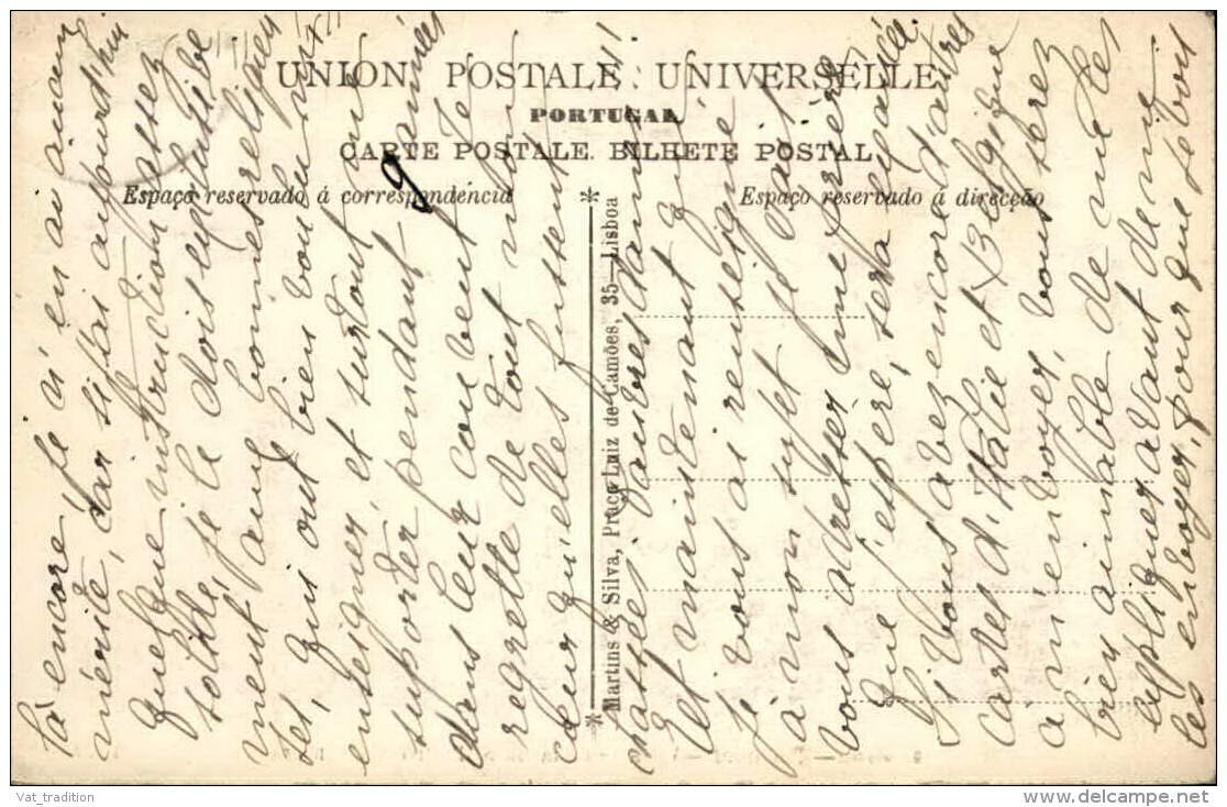 PORTUGAL - Timbre Surchargé Sur Carte Postale De Lisbonne En 1911 - A Voir- L  3151 - Lettres & Documents