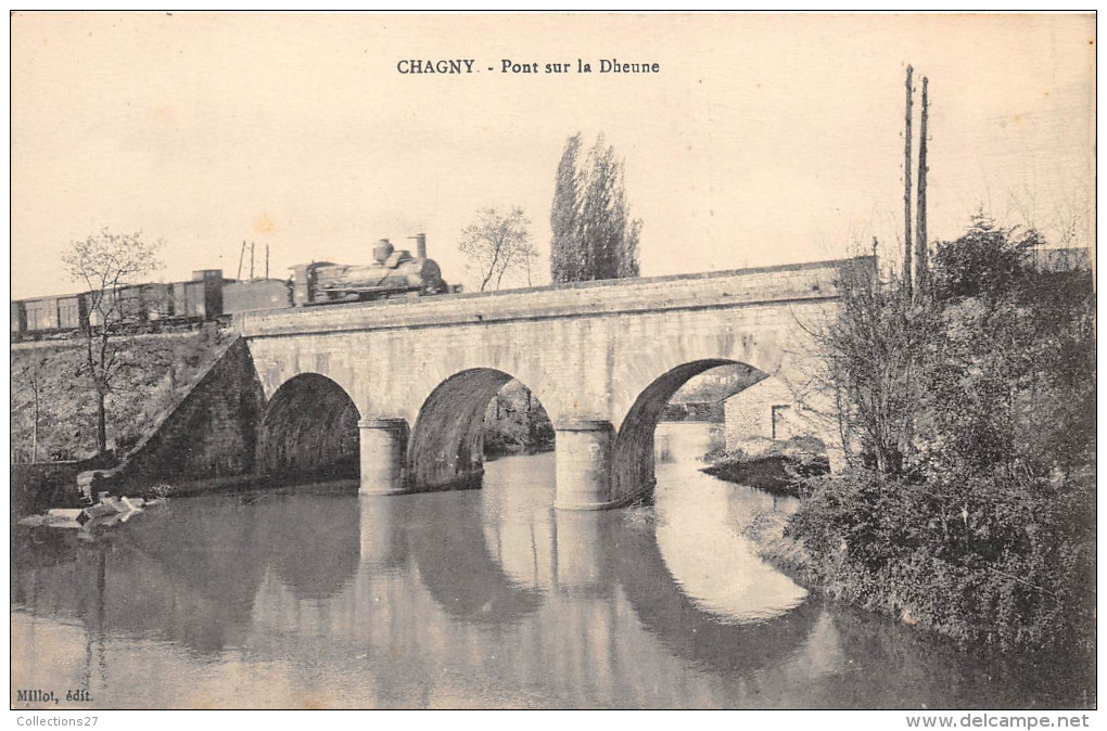 71-CHAGNY- PONT SUR LA DHEUNE- (VOIR TRAIN) - Chagny