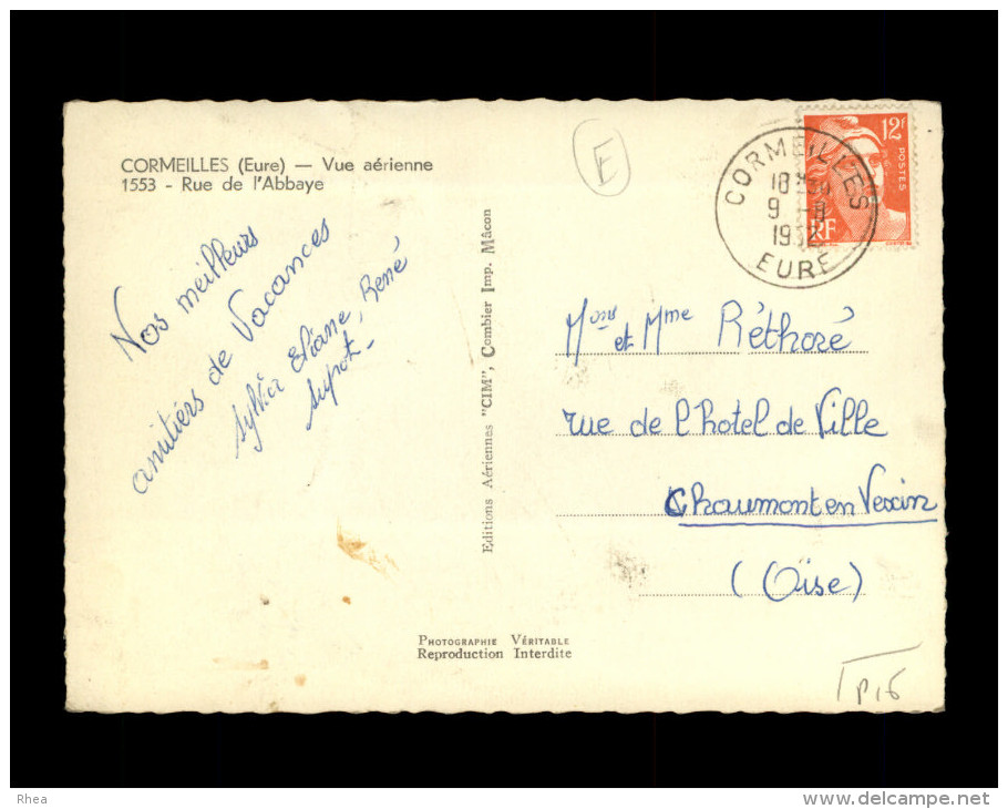 27 - CORMEILLES - Vue Aérienne - Autres & Non Classés