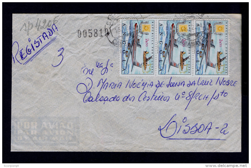 ANGOLA Camabatela 1974 Cover Avions 3x TAP Transports PORTUGAL Sp4206 - Costumes