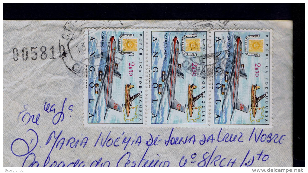 ANGOLA Camabatela 1974 Cover Avions 3x TAP Transports PORTUGAL Sp4206 - Disfraces