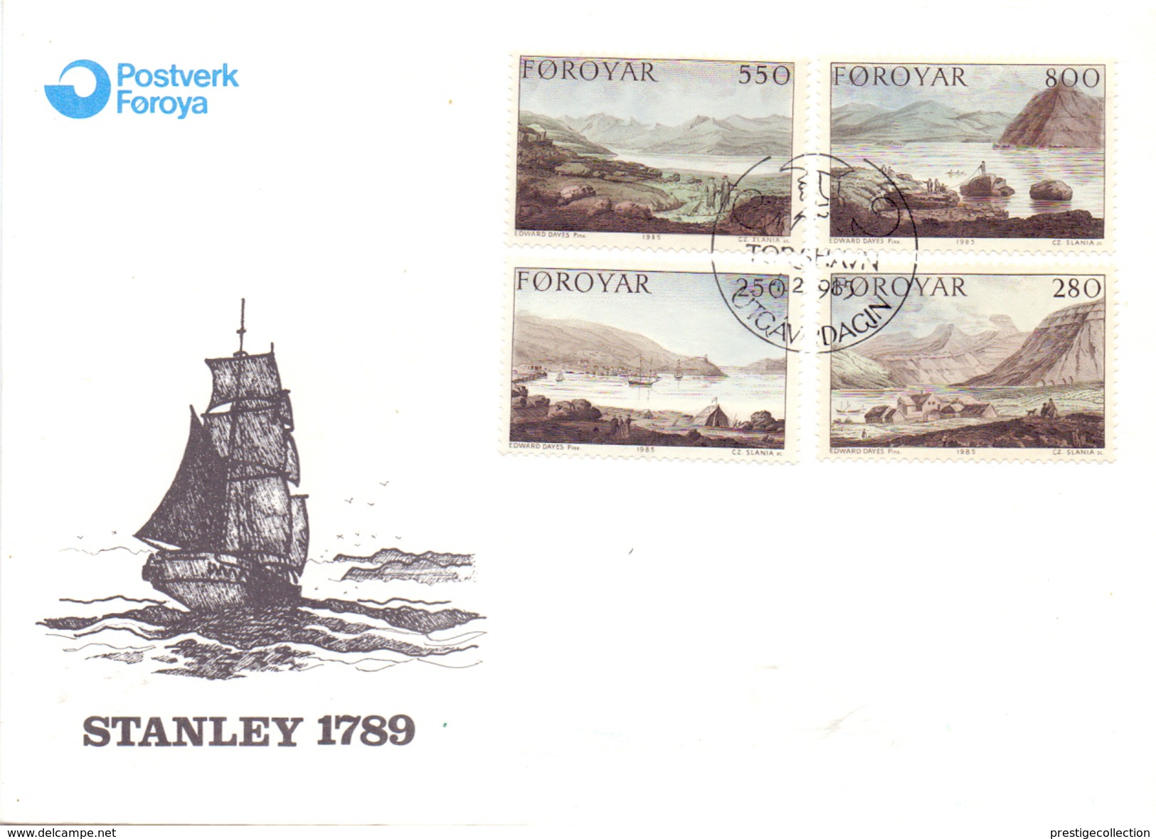 Foroyar Stanley Cover 1985  (SET160344) - Altri - Oceania